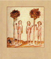 Adam und Eva<br>Sndenfallerzhlung in einer Armenbibel                                                                     
                      <br>Vatikan 15. Jh.                                                                     
                      <br>Artikel-Nr. B215 - 4,95 Euro - 6,95 sfr